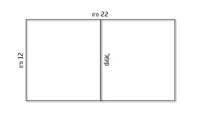 גודל פירגונים מרובע